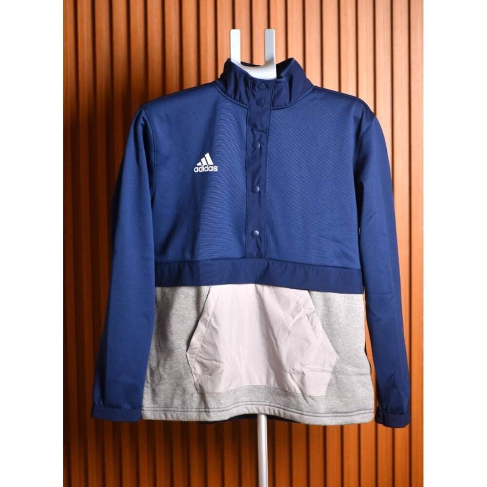 New! ADIDAS Women's Team Issue Snap-Button Sweatshirt | Size: Large | MSRP $65